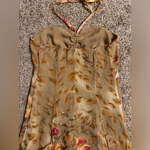 Vintage Silk I.C.E. Beaded Halter Dress Size 6 - Picture 10 of 10